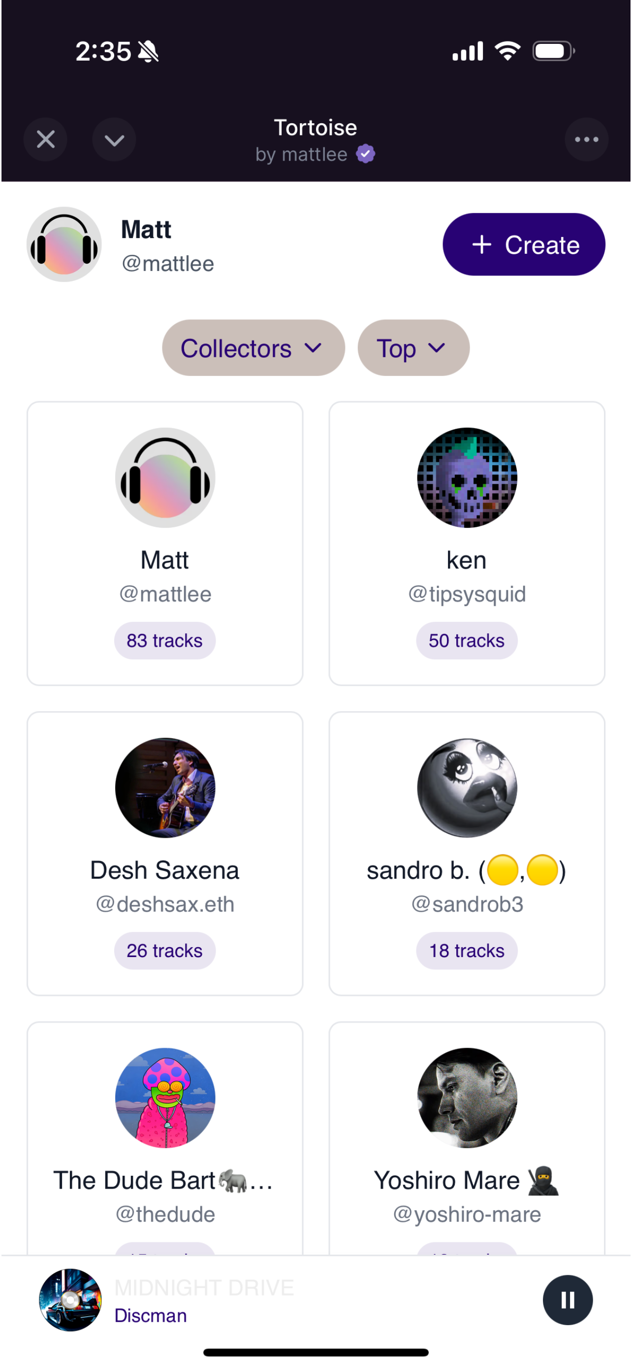 Tortoise: Social Music - Farcaster Mini Apps screenshot