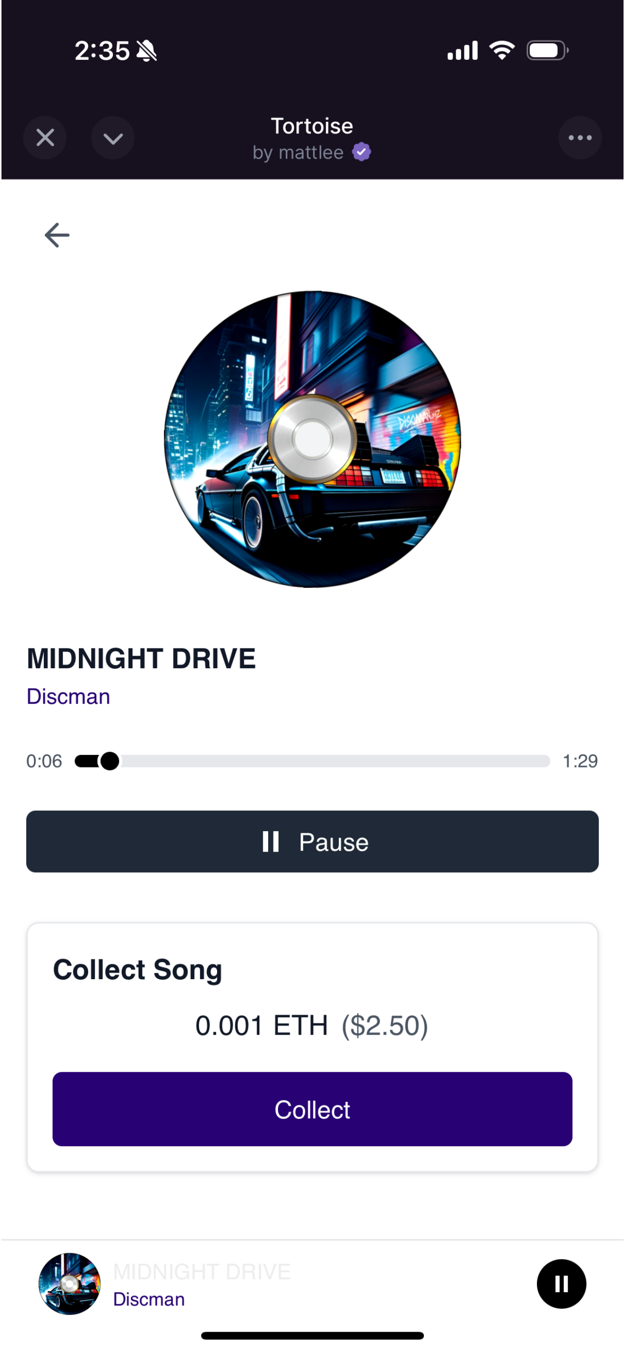 Tortoise: Social Music - Farcaster Mini Apps screenshot