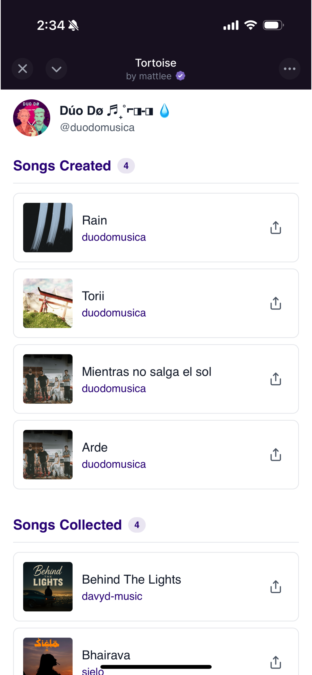 Tortoise: Social Music - Farcaster Mini Apps screenshot